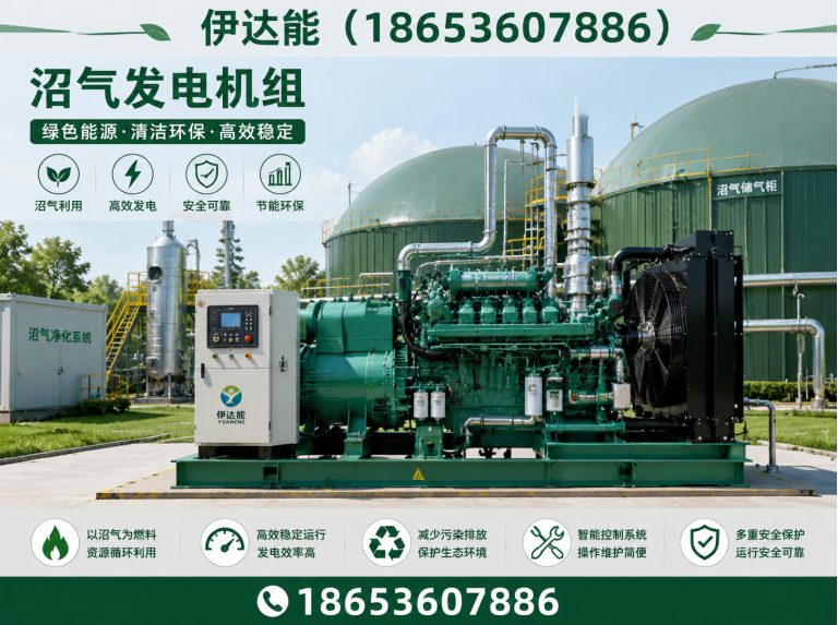 昌乐县250kW锡柴天然气发电机展示图